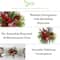 12" Holiday Winter Pinecones, Berries, Greenery & Plaid Bow Arrangement